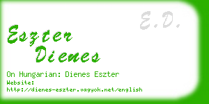 eszter dienes business card